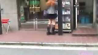 Pulling Down Japanese Girls’ Panties In Public