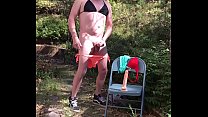 Straight/bi Outdoors/cruising In Bikini/dildo, Full Length  Aka “Adam Longrod”