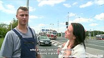 Czech Teen Convinced For Outdoor Public Sex