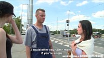 Czech Teen Convinced For Outdoor Public Sex