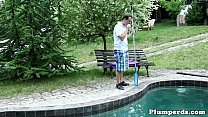 Real BBW Dominates Her Poolboy