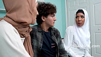 Teens In Hijab Shut Up Spying Stepbro