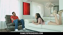 Sexy Teen Blows Stepdad's Cock