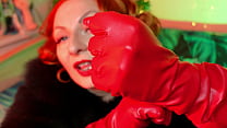 Sexy Fur Fetish And Long Red Gloves Arya Grander   Redhead Lady Point Of View