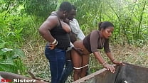 THEY CAUGH SIN SISTERZ FUCKING IN THE BUSH WITH AFRICAN GIFT