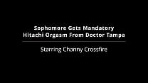 Sophomore Channy Crossfire Must Cum During College Medical Checkup Like All Students! Doctor Tampa And Nurse Aria Nicole LOVE Making The Student Body Cum @HitachiHoesCom