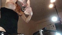 Eastern European Babe Fucks Vagina With Dildo While Ridding Her Bicycle