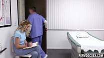 Bubbly Blonde With Curly Hair Fucked By Her Doctor