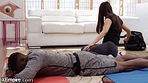 Asian Yoga Teacher Takes Big Black Cock