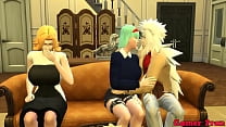 Anime Ecchi Cap 8 You All See How Jiraiya Fucks Bulma In Front Of All Of Them They End Up Fingering Her Pussy