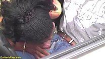 Chubby Ebony Girl First Time Rough Big Cock Interracial Fucked In Public By Her Horny Taxi Driver