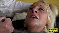 Bigtitted British Gran Gets Rough Domination