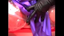 Fetish Threesome For Two Sluts Wrapped In Cellophane And Waiting For Cum