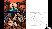 Cheating Mexican Wife Gives Oral To Multiple Black Men (Illustration)