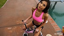 Vina Sky Is A Cute Teen Asian Girl Who Will Do Anything To Get A Permit To Ride A Bicycle! Since Alex Demands She Earns It,  The Petite Asian Blows His Mind With Naughty Skills And Her Tight Pussy!