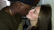 Sexy Interracial Couple Kissing