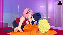 Parodia Naruto Sakura Hinata Threesome Big Tits Manga Cumshot Gioco Hentai Manga Di Sesso Uncensored Anime KK