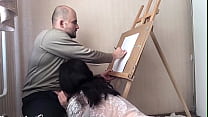 Brunette Deepthroat Cock Artist During He Depict   Cumshot