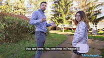 Public Agent Cute Small Tits Spaniard Cheating When She Sucks Big Cock Pov