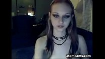 Dirty Goth Girl Masturbates