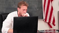 Hot Girl Jojo Kiss Spreads Pussy For Teacher During Detention