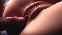 SLOW MOTION. Double Cumshot. Creampie