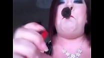 Chubby UK Mistress Tina Snua Smokes A Cigar Using A Holder   Fetish Domme