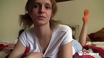 18yo Adelina Fingering Her Pussy In Webcam