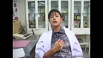 Japanese Doctor Masturbating Her Pussy And Tits Using Vibrator. A Guy Caught Her And Blowjob It And Fucking Hardcore Until Cumming