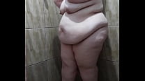 Sexy BBW Taking Shower