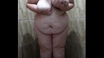 Sexy BBW Taking Shower