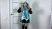 Pussy Fucked Vocaloid Hatsune Miku In Different Positions And Gets Cum Inside | Cosplay