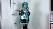 Pussy Fucked Vocaloid Hatsune Miku In Different Positions And Gets Cum Inside | Cosplay