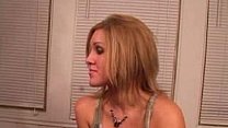 Desperate Amateurs Blonde Lesbian Sucks Cock For Cash