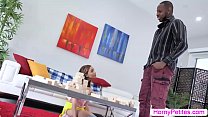 Petite Teen Alita Lee Is Playing Some Huge Jenga Blocks And Suddenly,a Black Guy Hits The Table And Her Tower Stumble And Fall.The Black Guy Comforts Her And He Lets Her Throat His Big Black Cock Passionately Before He Fucks Her Tight Pussy So Hard.