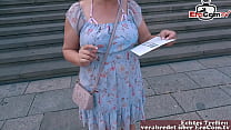 German Chubby Blonde Girl Next Door Real Casting Date On Street