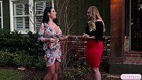 Busty Brunette Wants To Buy A House And She Didnt Knows That The Real State Agent Is Her Ex Girlfriend.After Showing The House They Go To The Bedroom And They Start Kissing Each Other.Next Is They Lick Each Others Wet Pussy On The Bed.