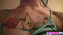 Tiny Emo Strip Off Her Clothes Showing Her Small Tits Closeup. She Continue Rubbing Tits And Pussy. She Fingering Her Pussy Closeup To Reach Orgasm And Teasing