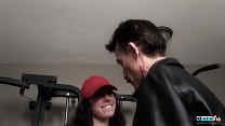 The Lazy Brunette Sitter Gets Reprimanded With Hardcore Doggy Style And Cowgirl Before The Facial