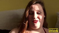 Elegant British BBW Fingering Herself