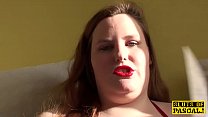 Elegant British BBW Fingering Herself