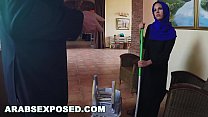 ARABSEXPOSED   Arab Woman Cleaning Floors Sucks & Fucks For Extra Pay