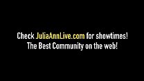 Beautiful Busty Milf Julia Ann Talks Some Major Dirty Talk As She Slobbers All Over A Hard Cock POV Until She Gets A Warm Cum Dump In Her Potty Mouth! Full Video & Julia Live @ JuliaAnnLive.com!