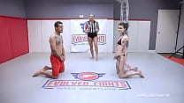 Nude Wrestling Fight As Lydia Black Gets Ass Fucked By Bently After Thorough Pussy Eating