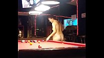 Chubby MILF Shoots Pool Nude