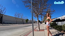 Cumming In Public With Interactive Toy On A Hike! Public Female Orgasm Interactive Toy Girl With Remote Vibe Outside