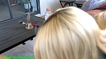 18 Year Old Blonde POV Gagging FaceFuck & Cum In Mouth