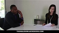 TeensLoveBlackCocks   Hot Secretary (Ariel Grace) Rides Long And Hard Black Cock