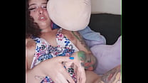 Pedazodchicle Masturbates Her Pussy And Anus On Her Stuffed Toys