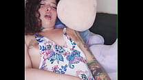 Pedazodchicle Masturbates Her Pussy And Anus On Her Stuffed Toys